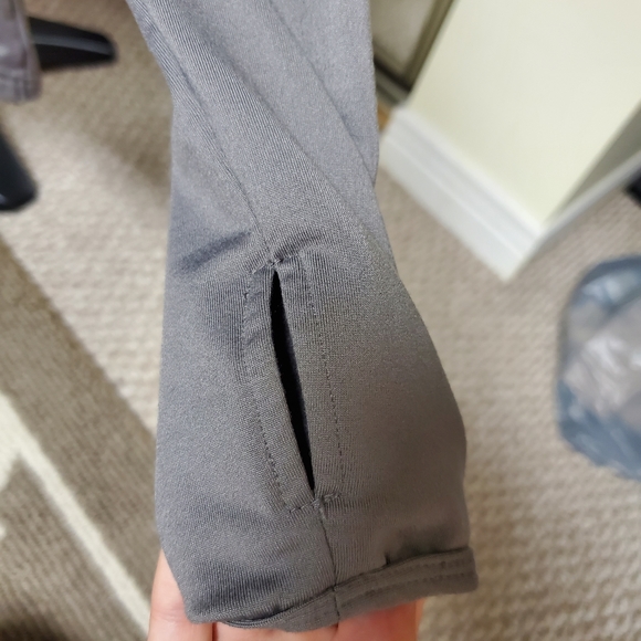 Fabletics Grey Criss Cross Back Zip-up Hoodie - Picture 5 of 5